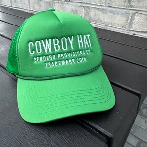 NWT Free People Trucker Hat, Green